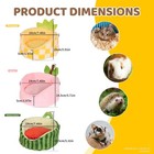 Hamster Hideout Guinea Pig Bed With Detachable Cushion Warm Thick Soft Pad 2    