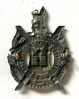 British Army King s Own Scottish Borderers King s Crown Brass Cap Badge