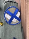 Vintage Us Army 15th Army Corps Og-107 Fatigue Shirt - 1950s Korea Vietnam