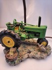 14  Resin John Deere Tractor Farm Barn Scene Shade Table Lamp 