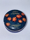 Vintage Cheramy France Anemone Blush Powder Box Mcm Vanity Makeup Tin