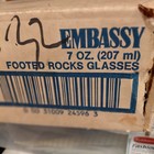 Libbey 3747 Embassy 7 Oz Footed Rocks Glasses Set Of Four 4 