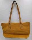 Coach Crossgrain Leather City Zip Tote Bag - Golden Yellow F58846
