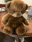 1980 Vintage Young Bear Plush Teddy Bear Brown Stuffed Animal From Korea