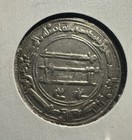 Islamic Abbasid Silver Dirham 155 Ah Madinat Al Salam Mint Baghdad Al Mansur