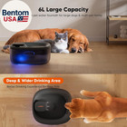 Dog Water Fountain For Large Dogs  6l 205oz 1 7gal Automatic Dog And Cat Water F