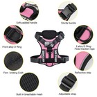 Demigreat Service Dog Harness  Reflective Dog Vest Harness With 5 Pcs Patches   