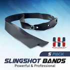  5-pack  Simpleshot Slingshot Bands Professional Performance Latex Flat Bands