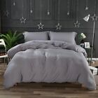 Washed Microfiber Bedding Set  1 Duvet Cover   2 Pillow Shams Queen king cal K