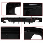 Rear Diffuser 2016-2023 Camaro Ls Lt Lt1 Ss Zl1 Rs 2-door Glossy Black Shark Fin