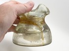 Vintage Hemingray Glass Insulator Clear W hue Utility Pole Made In Usa 4-8