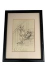 Framed V a Museum Winnie The Pooh Print - E h  Shepard  bump Bump Bump  Sketch