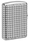 Zippo Lighter  Armor Multicut Geometric Diamond Design- High Polish Chrome 48880