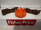 Vintage Fisher Price Little People Inspired - Camp Fire Accessory Lot 