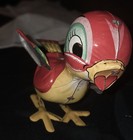 Vintage Mikuni Made In Japan Tin Litho Wind-up Mechanical Bird Duck Chick