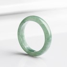 Natural Jadeite Jade Band Ring Women Men Real Bead Green Pot Jade Size 6-11