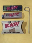Master Blaster Smoker Power Hitter  raw Rolling Papers  Wide Tips  Poker lighter