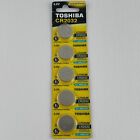 5x Pieces New Toshiba Cr2032 Button Battery 3v Lithium Manganese Button Battery