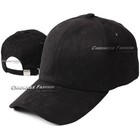 Baseball Cap Suede Adjustable Vintage Retro Classic Mens Hat Plain Solid Blank