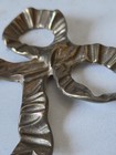 Vintage Solid Brass Bow Ribbon Wall Mount Decor Wall Embellishment