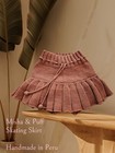 Misha   Puff - Skating Pond Skirt - Size 3-4 Yr - Rust Orange Knit - 100  Cotton