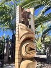 New 5    Monkey Pod Lono Style Tiki Hand-carved Indoor Piece Tiki Bar Oceanic