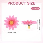 Artificial Flower Heads  2 Inch  Pink  100 Pcs - Sunflower Silk Flowers