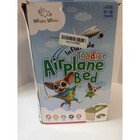 Wiggly Winks Inflatable Toddler Airplane Bed Portable Travel Bed Green 1-5 Years