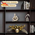 Bookshelf Decor Thinker Statue - Abstract Art Reading Thinker Sculpture Figurine
