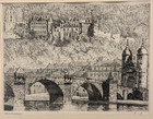 Vintage Original Signed Framed Heidelberg Print  Rare Cultural Art Decor Gifts