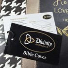 Divinity Bible Case Xxl Faux Leather Bible Cover 1 John 4 19 Black Gold New