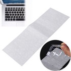 White Letter Arabic Layout Transparent Keyboard Sticker Reflection