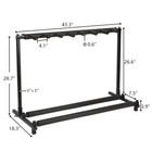New 7 Guitar Stand Multiple 7 Display Rack Folding Padded Organizer