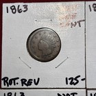 Civil War Token Lot  4  1863 Not One Cent Free Shipping