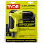 Ryobi Right Angle Drill Attachment 3 8  Hex 90   Compact Adapter Store Display