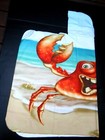 Kid s Hooded Beach Cover Up  Beach Towel    Funny Crab   New
