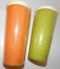 Vintage Raffia Ware Raffiaware Burlap Insulated Cups Set Of Four