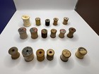 Lot Of 17 Wooden Sewing Spools   various Makers  Various Condition