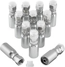 12 New 3 8  Hose X 3 8  Jic 37   Female Hydraulic Hose End Swivel Crimp Fitting