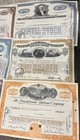  lot Of 13  Variety Of Railroad Stock Certificates  Cheap -wow 
