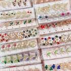 20pcs Wholesale Brooch Pins Lot Random Rhinestone Crystal Flower Scarf Buckle