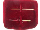 Vintage  14k Yellow Gold  Sewing Needle   Threader  Original Box