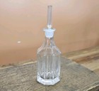 Antique Glass Perfume Bottle With Stopper Vintage Decor 1920s    