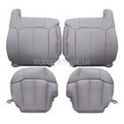 For 1999 2000 2001 2002 Chevy Silverado 1500 2500 Front Seat Cover Pewter Gray