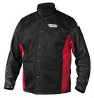Lincoln K2987 Shadow Grain Leather Sleeved Welders Welding Jacket Medium