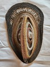 Large 16 Inch Antique Papua New Guinea Yam Mask  Great Weaving