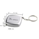 2m Mini Tape Measure Keychain Steel Metric Imperial Pocket Portable Compact