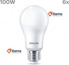 Philips Led Bulb A60 13w  eq  100w  1521 Lumens  E27 Casing  Calid White Light