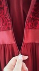 Ever Pretty Bridesmaid Red Maxi Dress With Lace Top Size 12