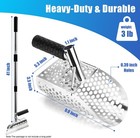 Long Handle Sand Scoop For Metal Detecting stainless Steel Metal Detector Scoop